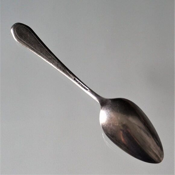 Vintage Oneida Community 1927 Paul Revere Pattern Silverplate Tea Spoon Monogram - Picture 4 of 11